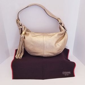 Soft gold Coach Tortilla shoulder bag